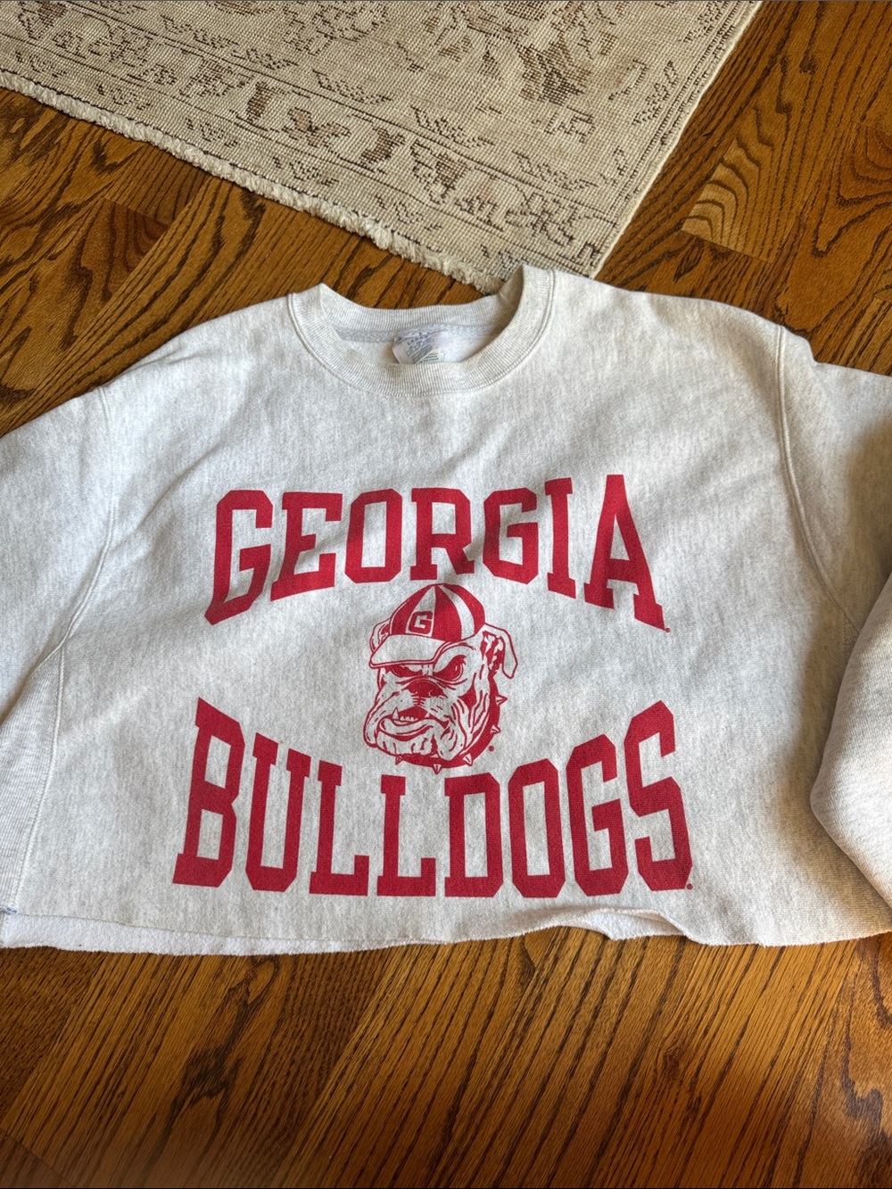 University of Georgia bulldogs sweatshirt crop